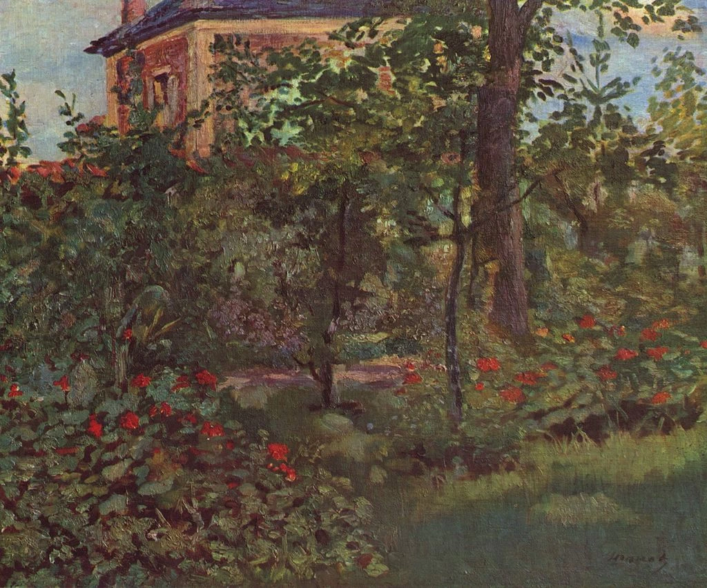  157-Édouard Manet, In giardino, 1880 